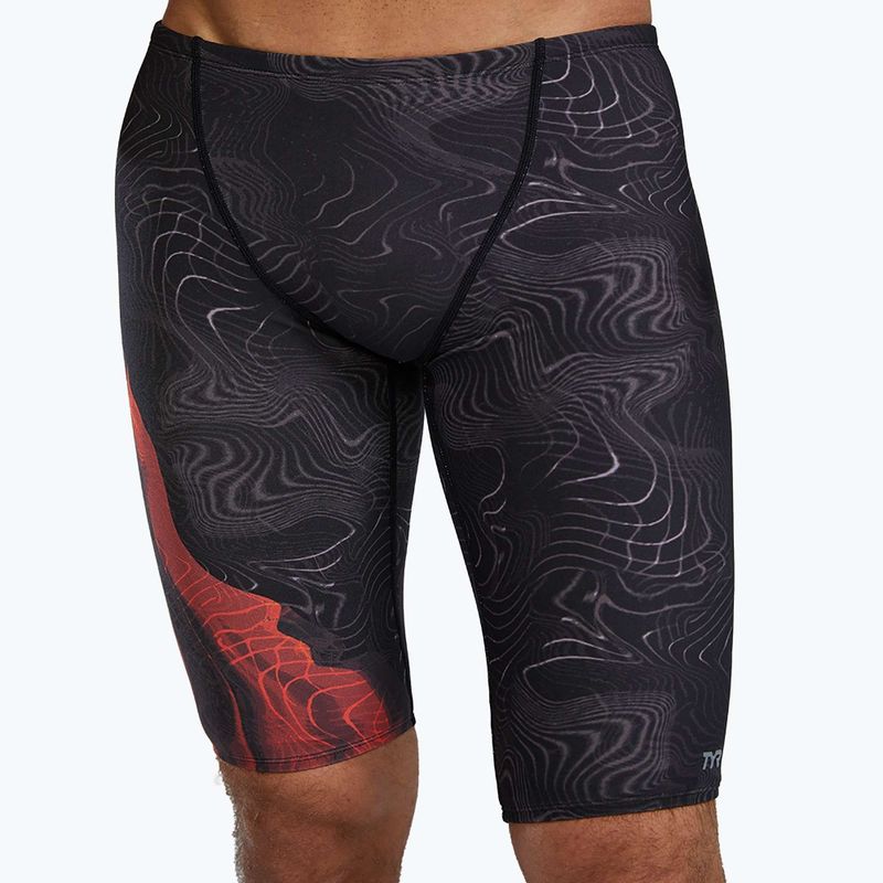 Pantaloni scurți de înot pentru bărbați Tyr Durafast Elite Firestorm metalic fire metallic fire 5