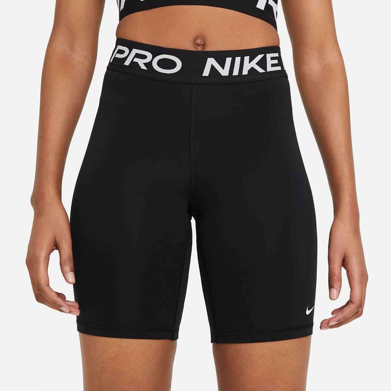 Pantaloni scurți de antrenament pentru femei Nike Pro 365 8" black/white 3