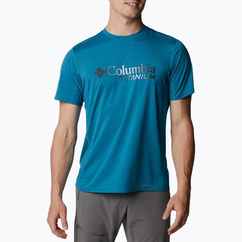 Columbia Titan Pass Graphic Tee 400 albastru 1991471
