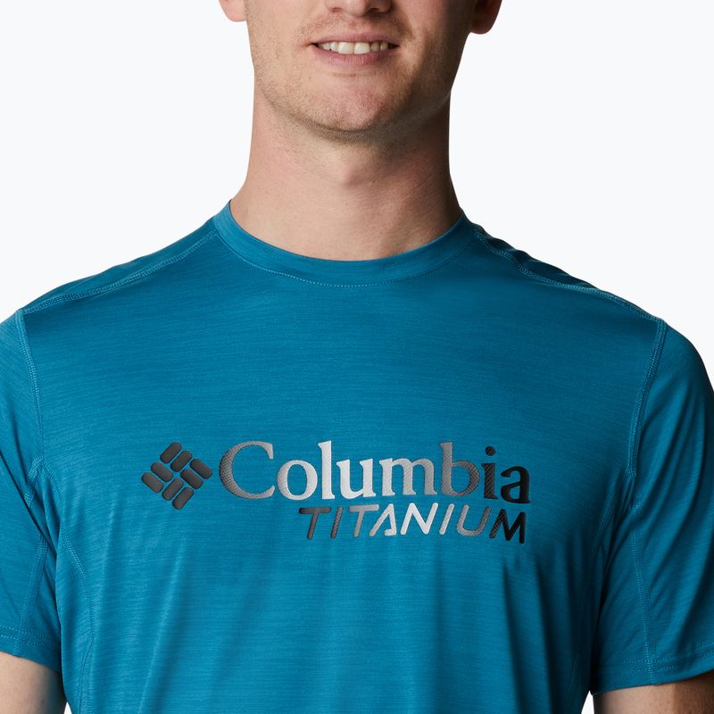 Columbia Titan Pass Graphic Tee 400 albastru 1991471 4