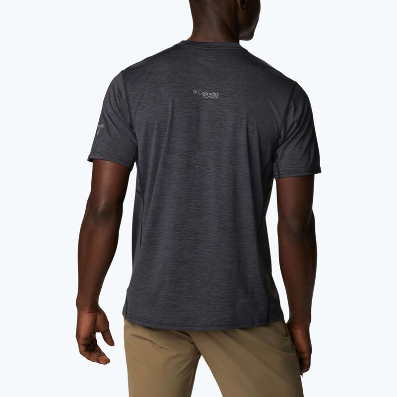 Columbia Titan Pass tricou de trekking pentru bărbați Tricou grafic 010 negru 1991471 2