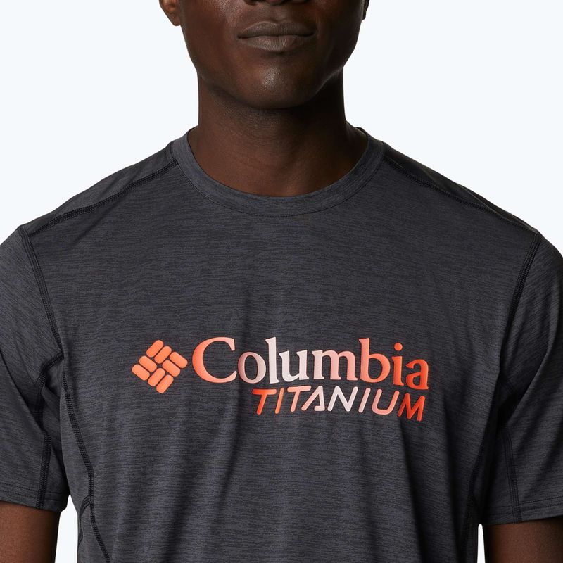 Columbia Titan Pass tricou de trekking pentru bărbați Tricou grafic 010 negru 1991471 4