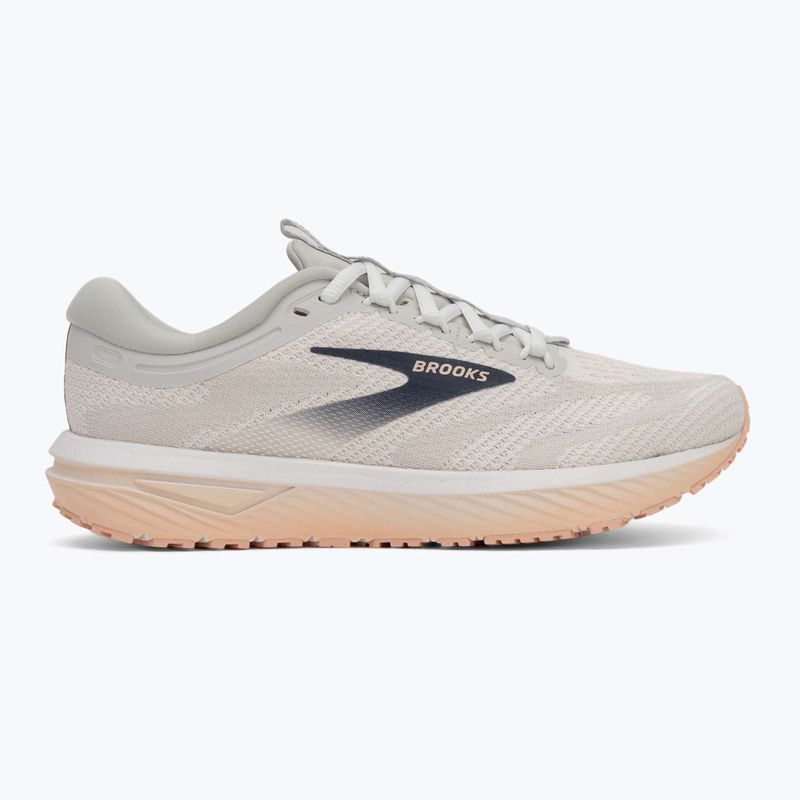 Încălțăminte  de alergare pentru femei Brooks Revel 7 oyster/white/tropical peach 2