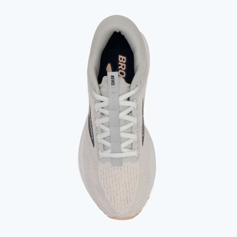 Încălțăminte  de alergare pentru femei Brooks Revel 7 oyster/white/tropical peach 5