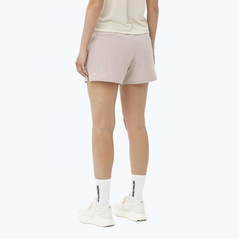 Pantaloni scurți de alergare pentru femei Salomon SHAKEout Core 4" etherea 2
