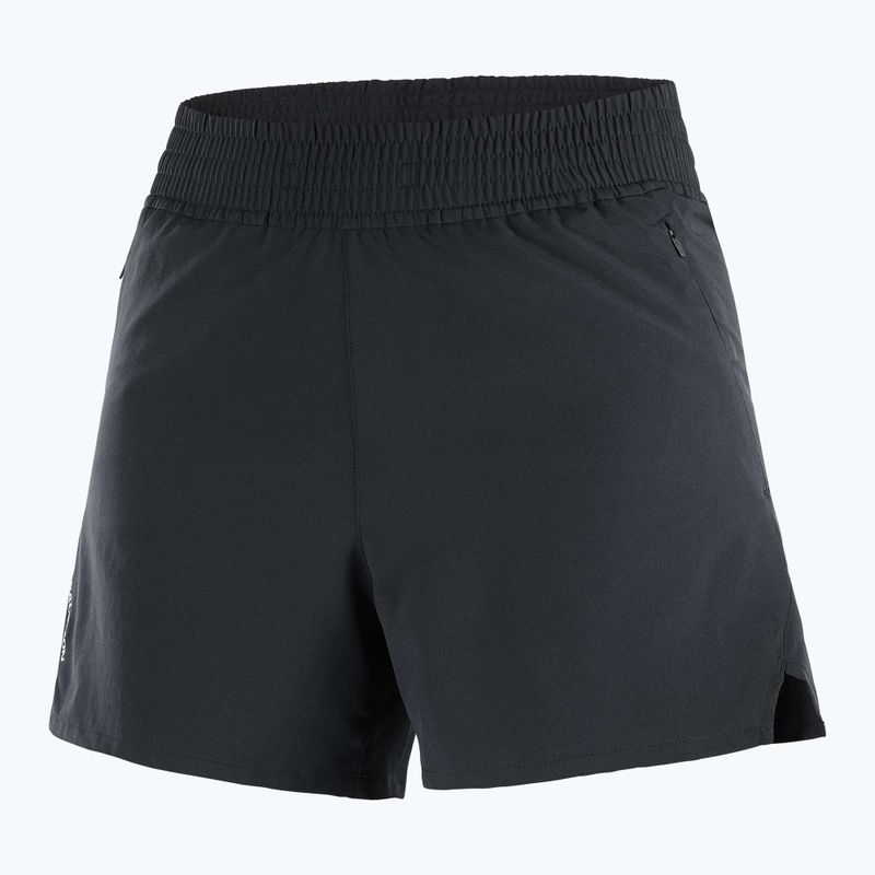 Pantaloni scurți de alergare pentru femei Salomon SHAKEout Core 4" deep black 6