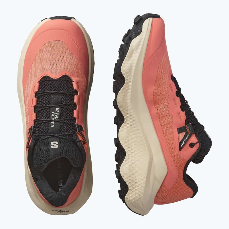 Încălțăminte de alergare pentru femei Salomon Ultra Glide 3 fusion coral/tender peach/black 8