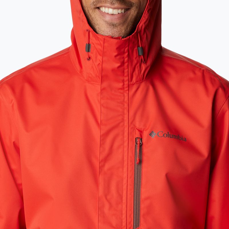 Geacă de ploaie pentru bărbați Columbia Hikebound roșie 1988621839 9