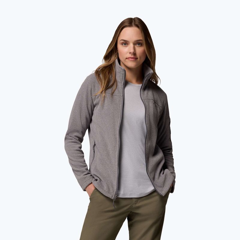 Bluză fleece pentru femei Columbia Fast Trek II city grey heather/city grey 5