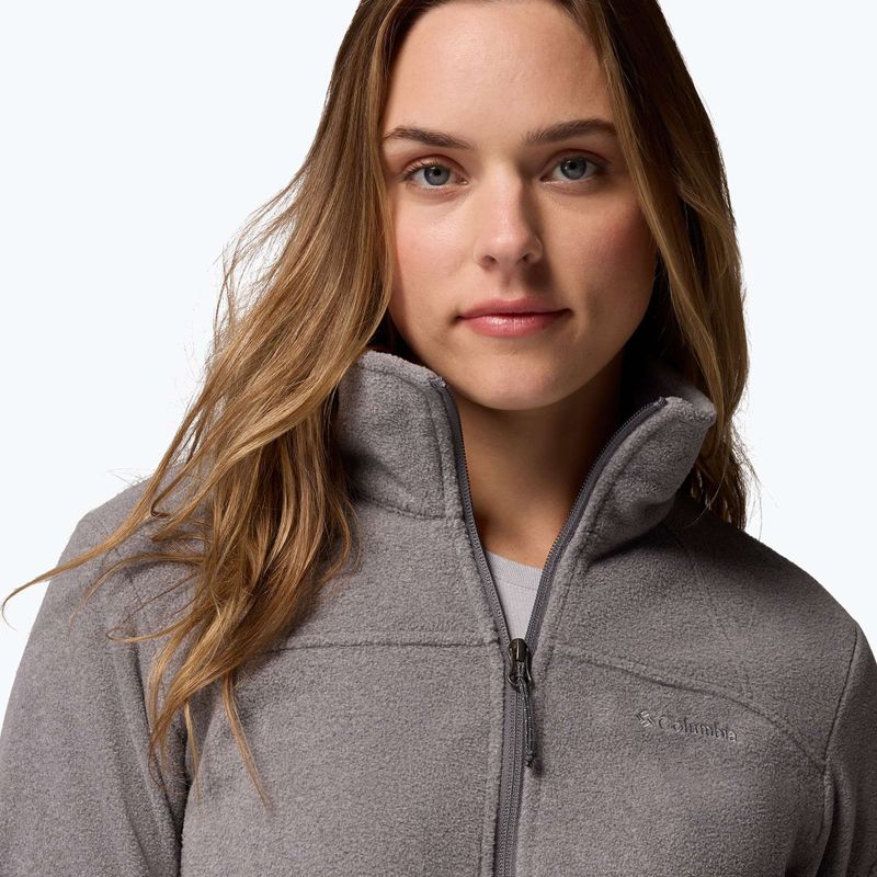 Bluză fleece pentru femei Columbia Fast Trek II city grey heather/city grey 7