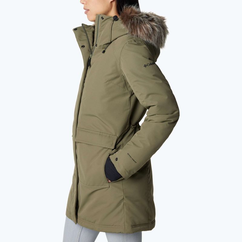 Palton izolat pentru femei Columbia Little Si II Ins Parka stone green 3