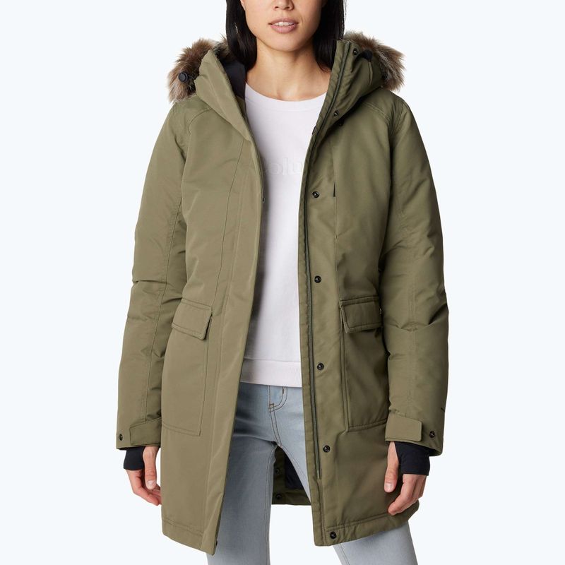 Palton izolat pentru femei Columbia Little Si II Ins Parka stone green 4