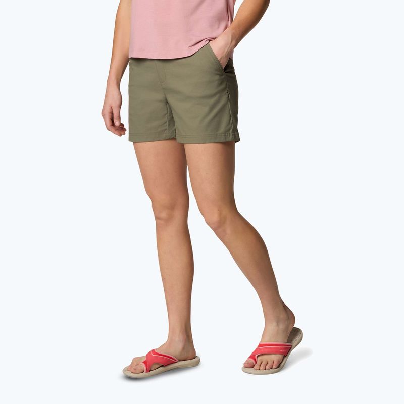 Pantaloni scurți de trekking pentru femei Columbia Leslie Falls Short II stone green 4