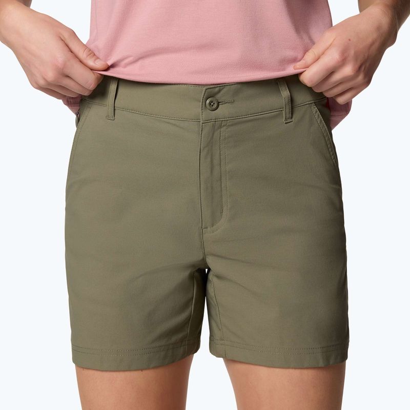 Pantaloni scurți de trekking pentru femei Columbia Leslie Falls Short II stone green 5