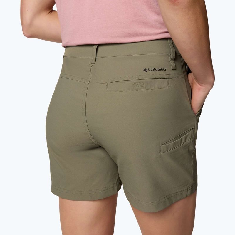 Pantaloni scurți de trekking pentru femei Columbia Leslie Falls Short II stone green 6