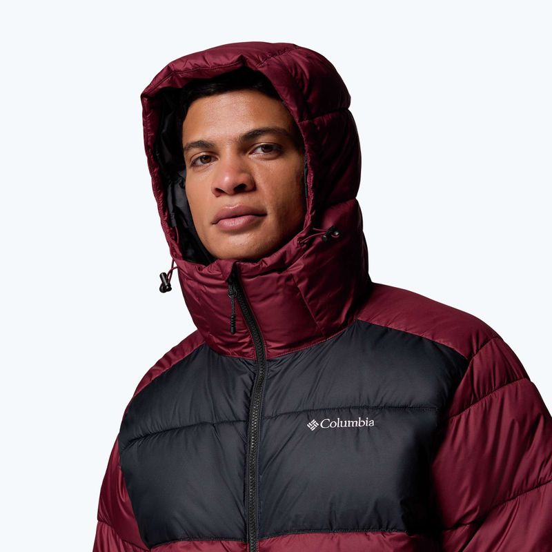Geacă cu izolare pentru bărbați Columbia Pike Lake II Hooded rich wine/black 6