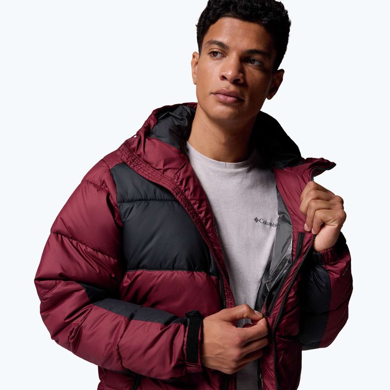 Geacă cu izolare pentru bărbați Columbia Pike Lake II Hooded rich wine/black 8