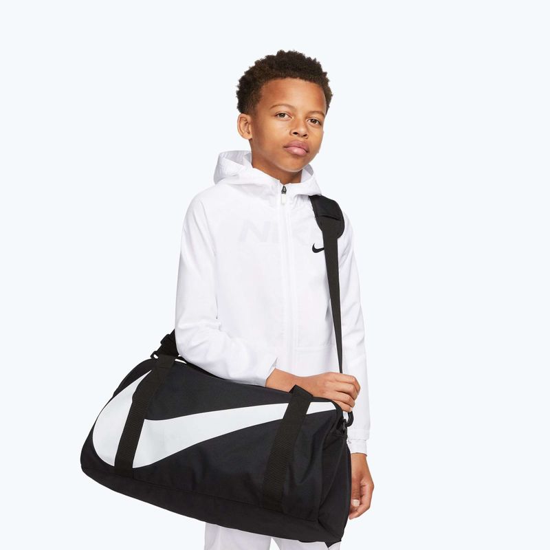 Geantă de antrenament pentru copii Nike Gym Club 25 l black/black/white 10