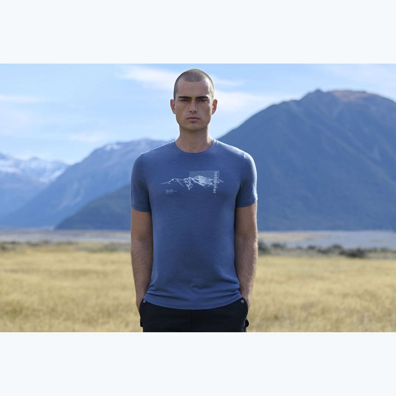 Tricou termoactiv pentru bărbați Icebreaker Merino 150 Tech Lite Pure Altitude Dawn 8