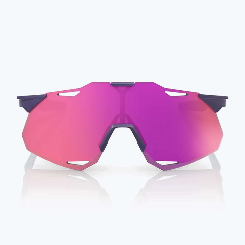 Ochelari de soare 100% Hypercraft XS satin storm metallic/purple mirror 4