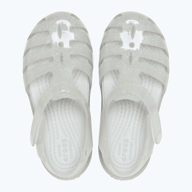 Sandale pentru copii Crocs Isabella Glitter silver glitter 8