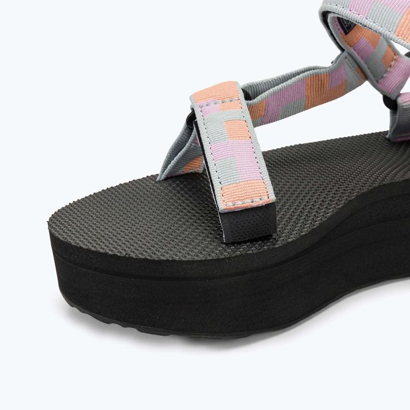 Sandale pentru femei Teva Flatform Universal retro shapes pear blue 7