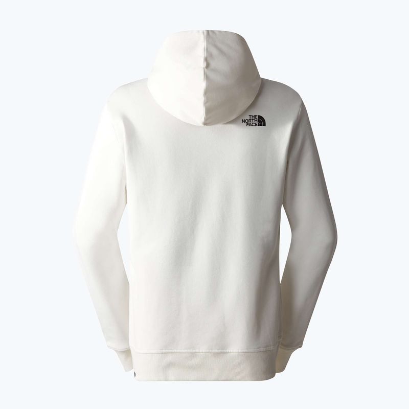 Bărbați The North Face Standard Hoodie cu glugă gardenia alb/maro cărbune cu imprimare de distorsiune a apei 5