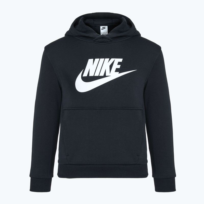Hanorac pentru copii Nike Club Fleece negru/alb 8