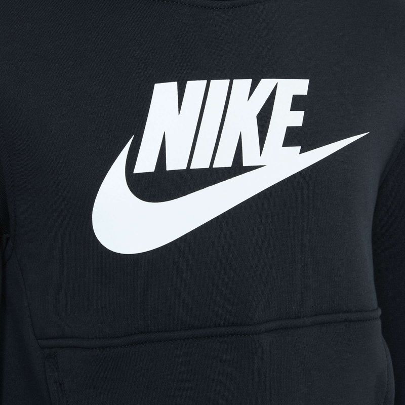 Hanorac pentru copii Nike Club Fleece negru/alb 10