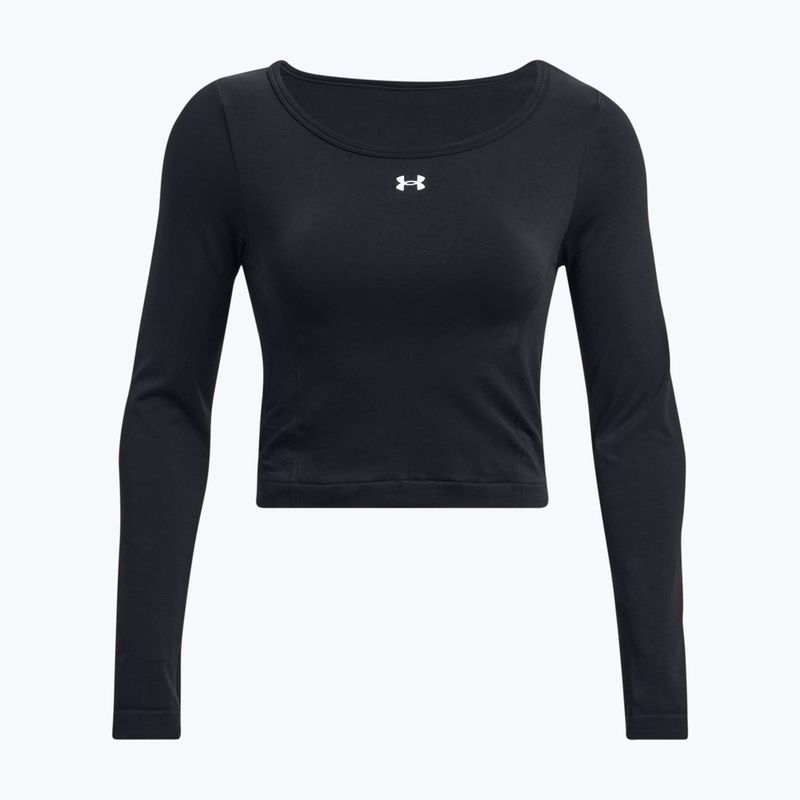 Under Armour Train Seamless negru/alb pentru femei cu mânecă lungă pentru antrenament 4