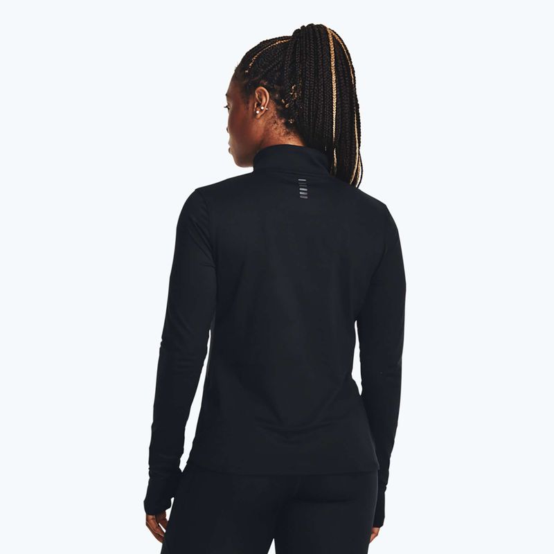 Under Armour Launch Pro Half Zip negru/reflectorizant femei alergare longleeve 3