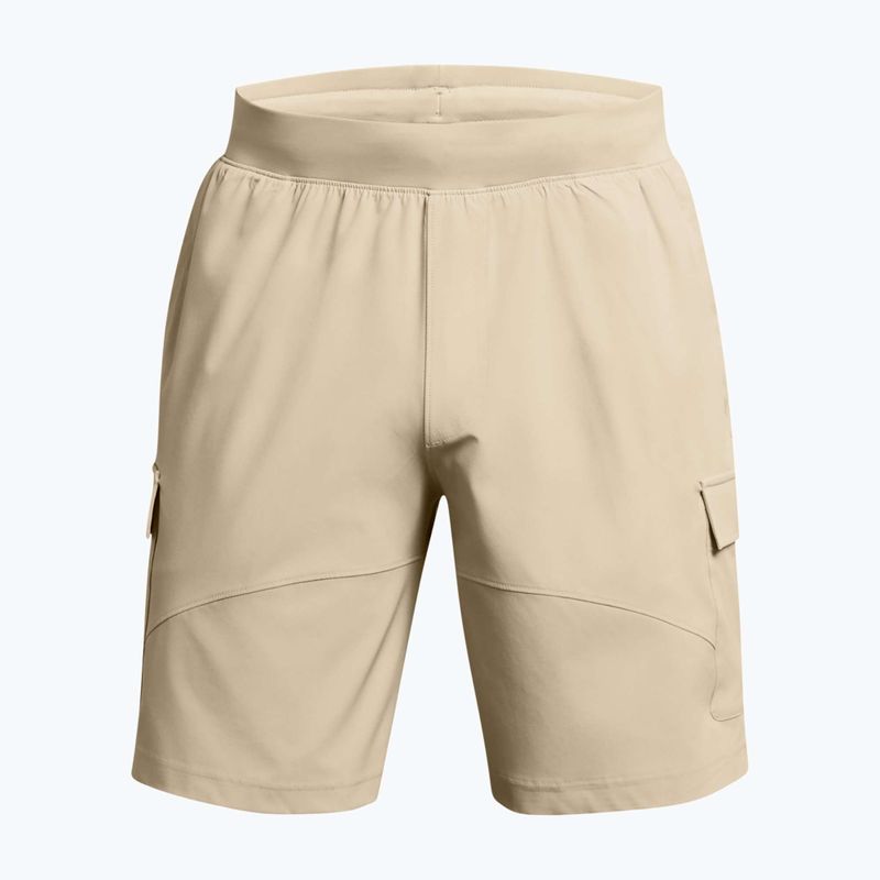Pantaloni scurți de antrenament pentru bărbați Under Armour Stretch Woven Cargo khaki base/black 5