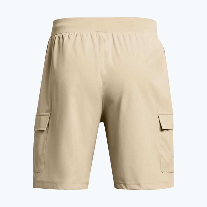Pantaloni scurți de antrenament pentru bărbați Under Armour Stretch Woven Cargo khaki base/black 6