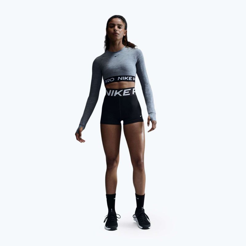 Top de antrenament longsleeve pentru femei Nike Pro 365 Dri-Fit smoke grey/heather 2