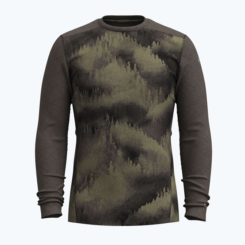 Bluză termică pentru bărbați Smartwool Merino 250 Baselayer Crew Boxed north woods foggy pines 3