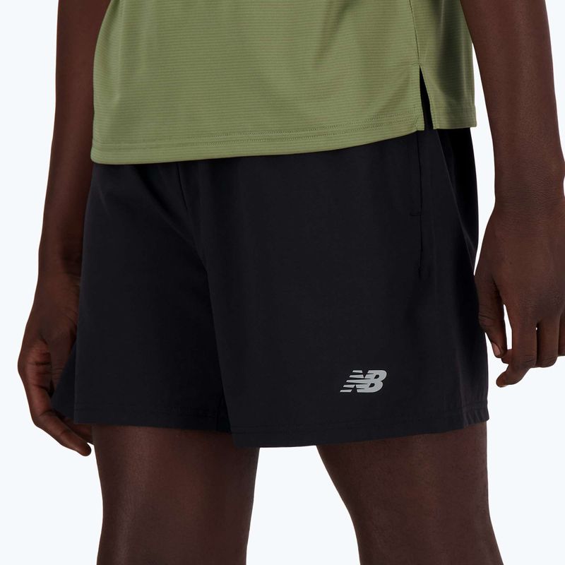 Bărbați New Balance Sport Essential căptușit 5 "pantaloni scurți de alergare negru 3