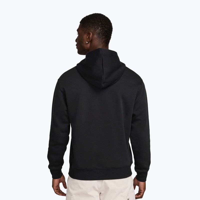 Bluză bărbătească Jordan Brooklyn Fleece black/white 2