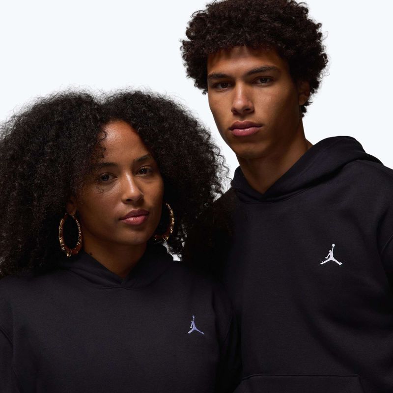 Bluză bărbătească Jordan Brooklyn Fleece black/white 6