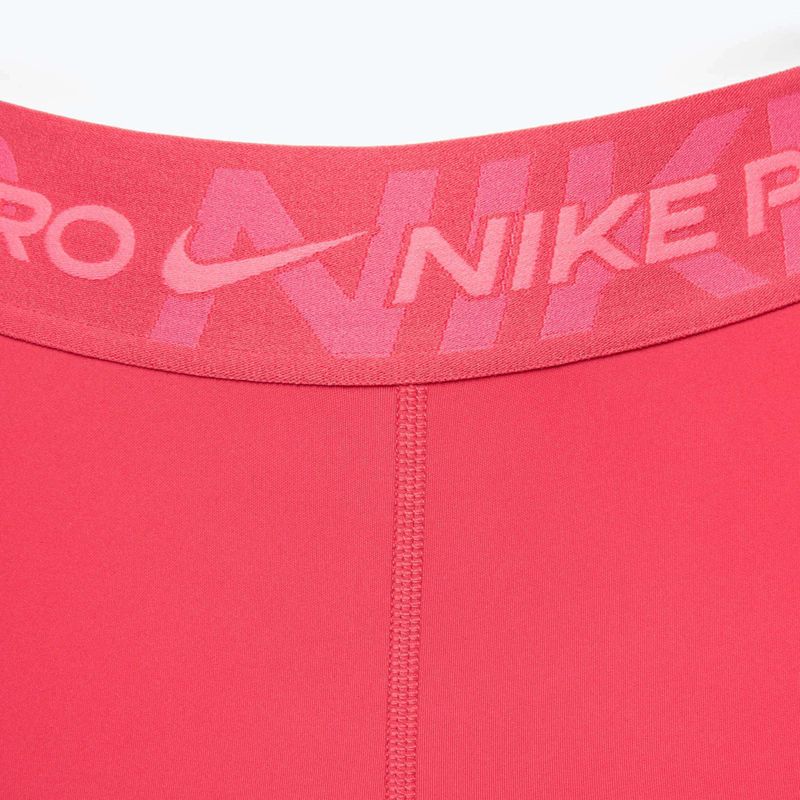 Pantaloni scurți de antrenament pentru femei Nike Pro Mid Rise 3" aster pink/pinksicle/hot punch/white 3