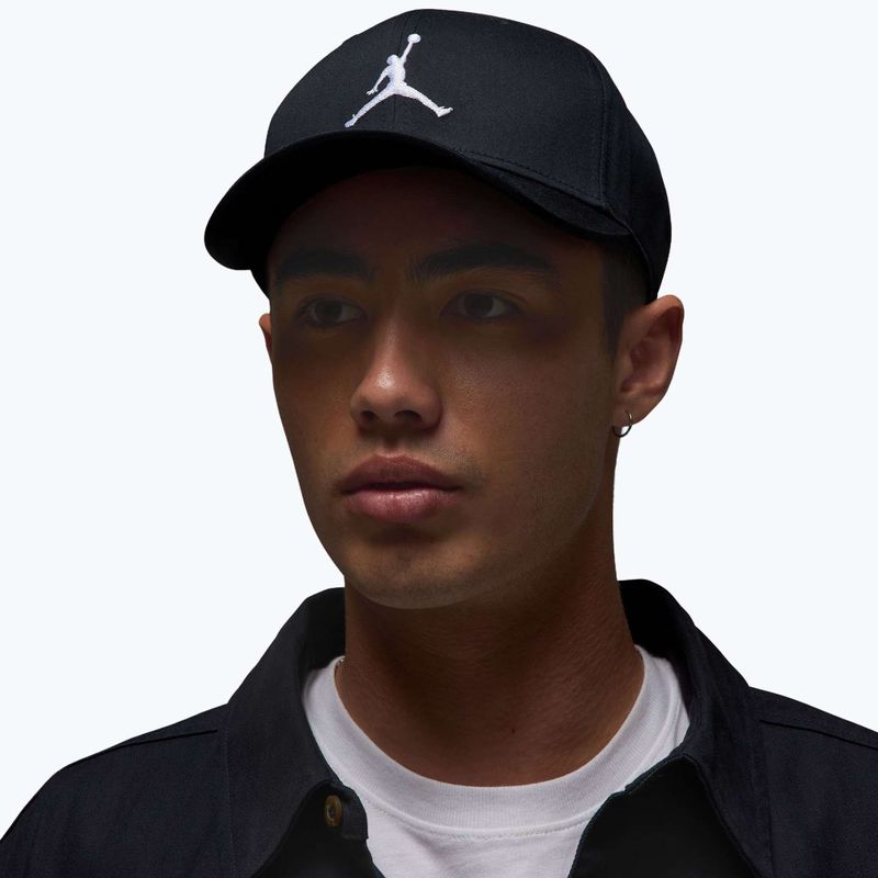 Șapcă cu cozoroc Jordan Rise Structured Curved-Bill negru/alb 5