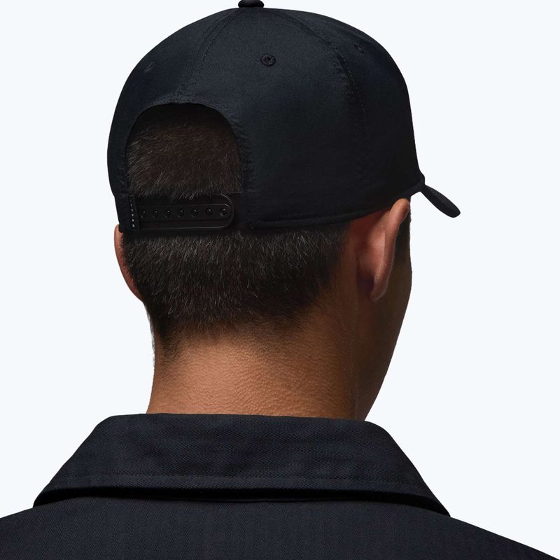 Șapcă cu cozoroc Jordan Rise Structured Curved-Bill negru/alb 8