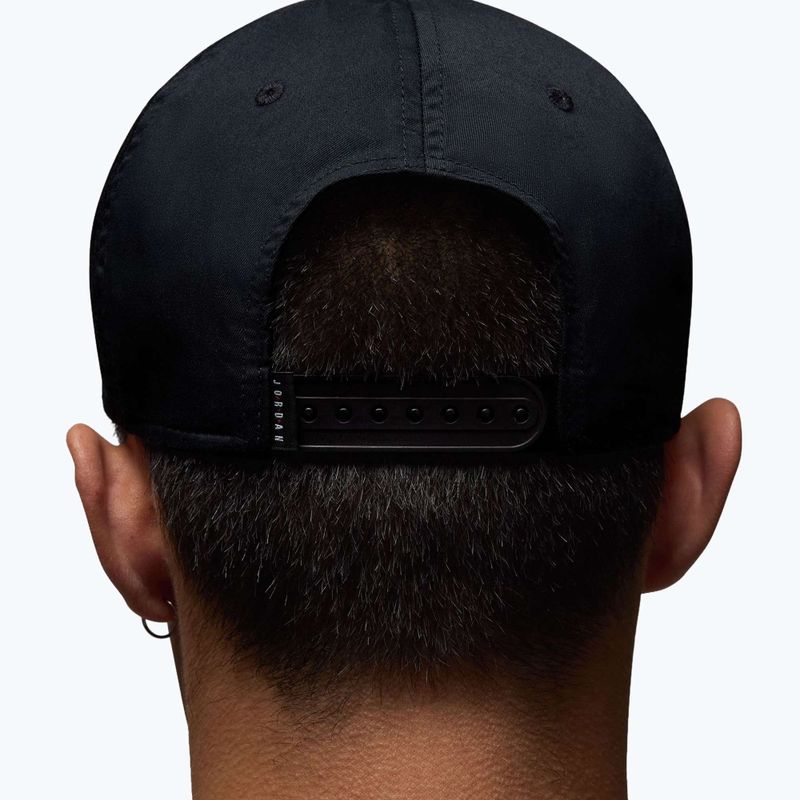 Șapcă cu cozoroc Jordan Rise Structured Curved-Bill negru/alb 9