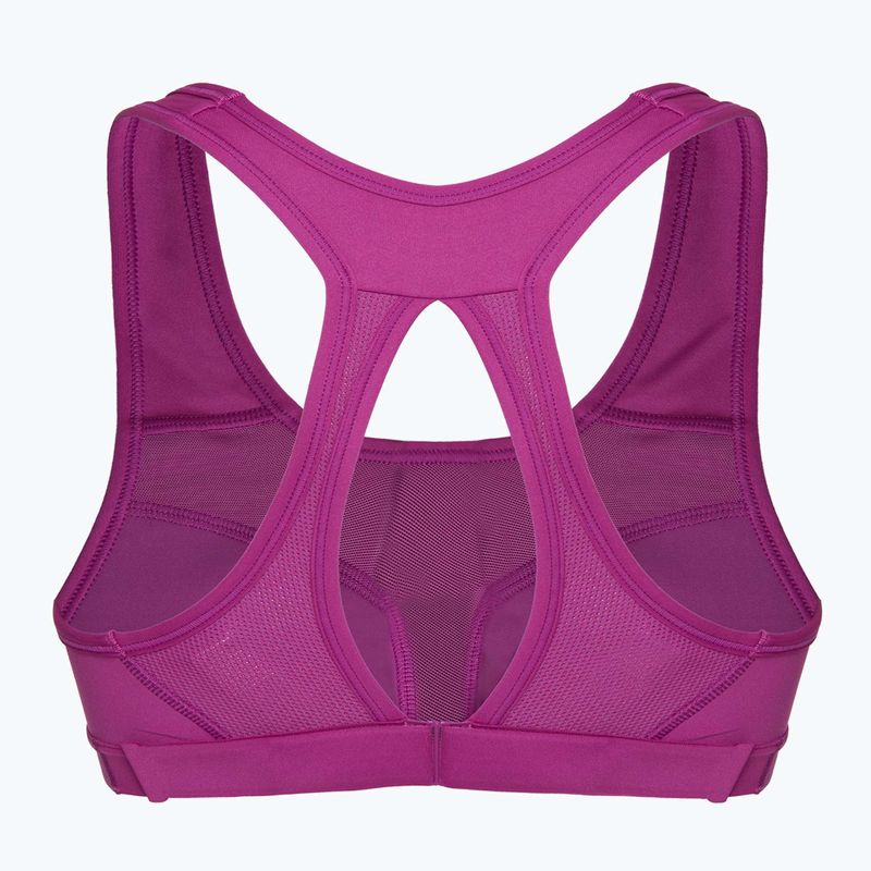 Sutien de antrenament Nike Swoosh High Support hot fFuchsia / hot fuchsia / white 2
