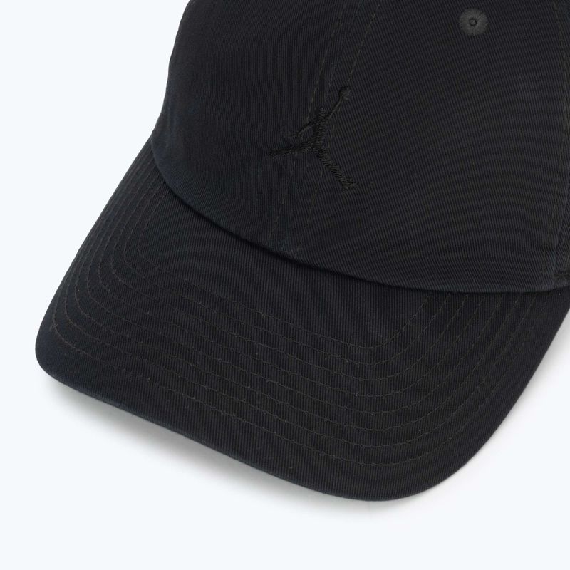 Șapcă cu cozoroc Jordan Club Unstructured Curved-Bill negru/negru 3