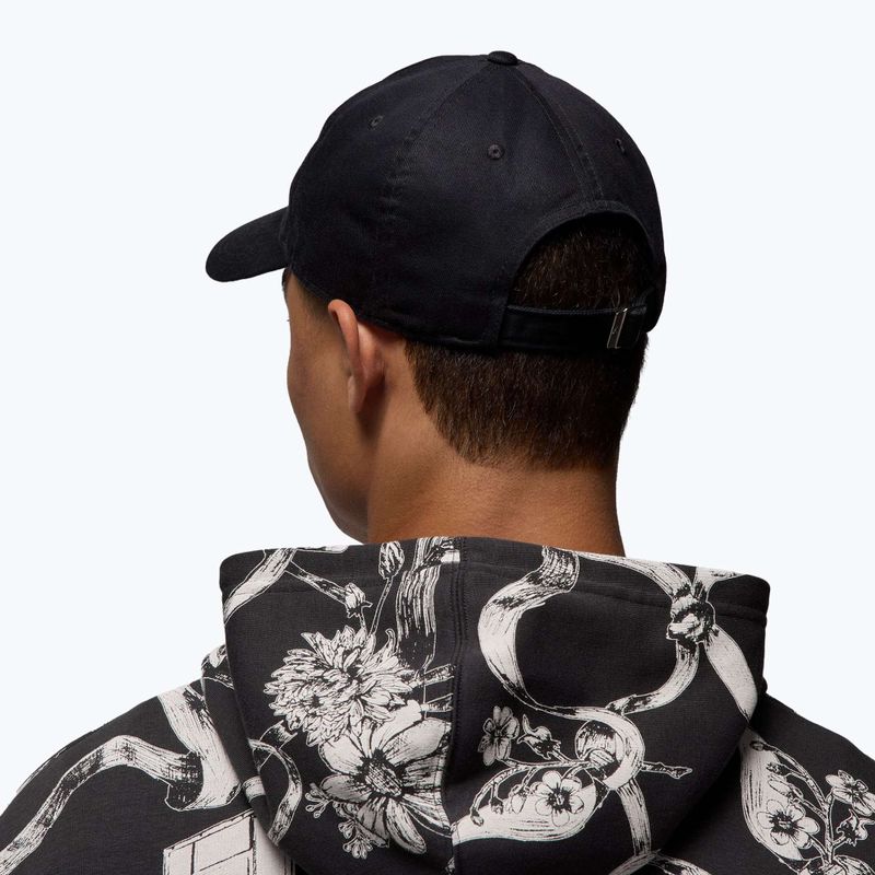 Șapcă cu cozoroc Jordan Club Unstructured Curved-Bill negru/negru 6