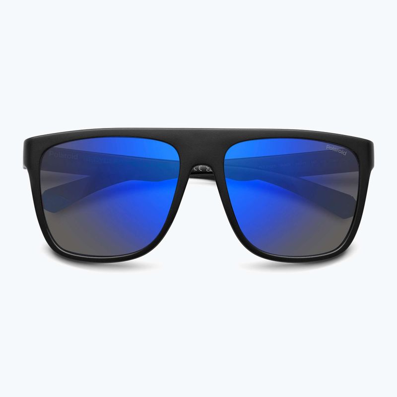 Ochelari de soare pentru bărbați Polaroid PLD 2162/S matte black blue/blue mirror polarized 4