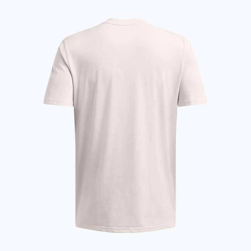 Tricou Under Armour Curry Hvyweight pentru bărbați Trend alb argilă/negru 4