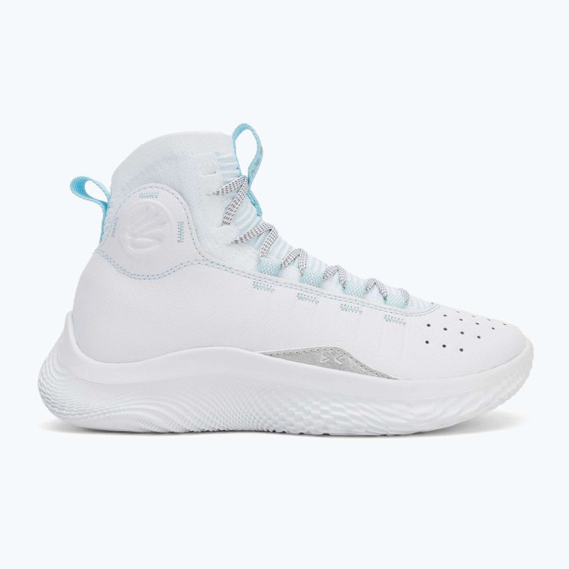 Încălțăminte de baschet Under Armour CURRY 4 FLOTRO white/stream/metallic silver 2
