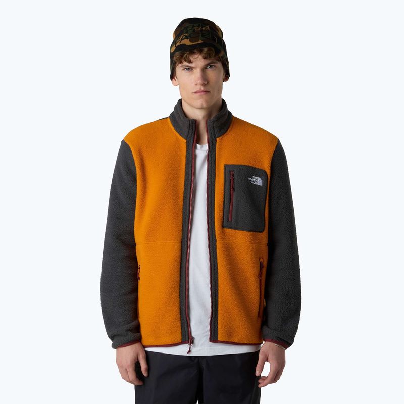 Bluză pentru bărbați The North Face Yumiori Full Zip agate orange/asphalt grey 4