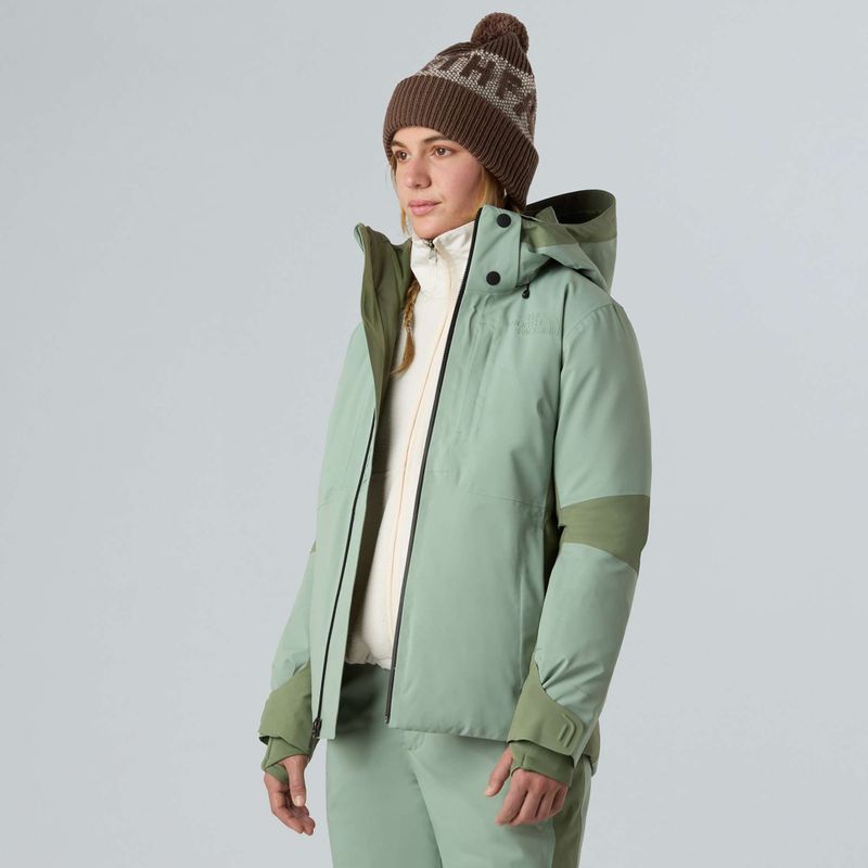 Geacă de schi pentru femei The North Face Lenado slate moss/bark mist 4